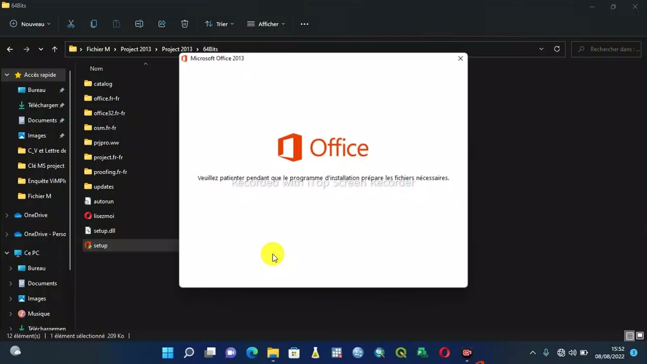 Procédure Installation logiciel MS PROJECT