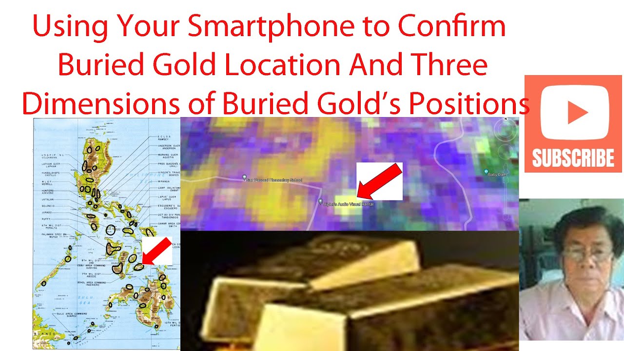 Using  Smartphone to Confirm  Buried Gold Location And Three Dimensions of Buried Gold’s Positions