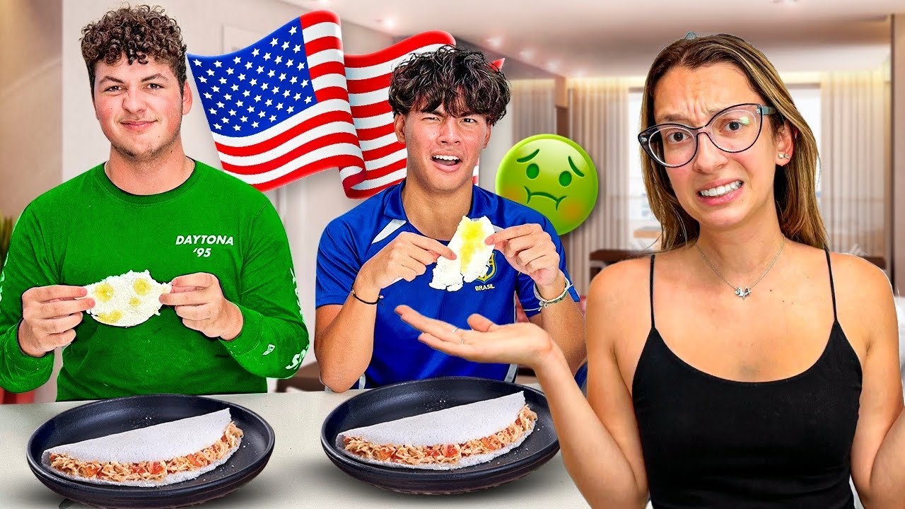 AMIGOS GRINGOS EXPERIMENTANDO COMIDAS BRASILEIRAS PARTE 2