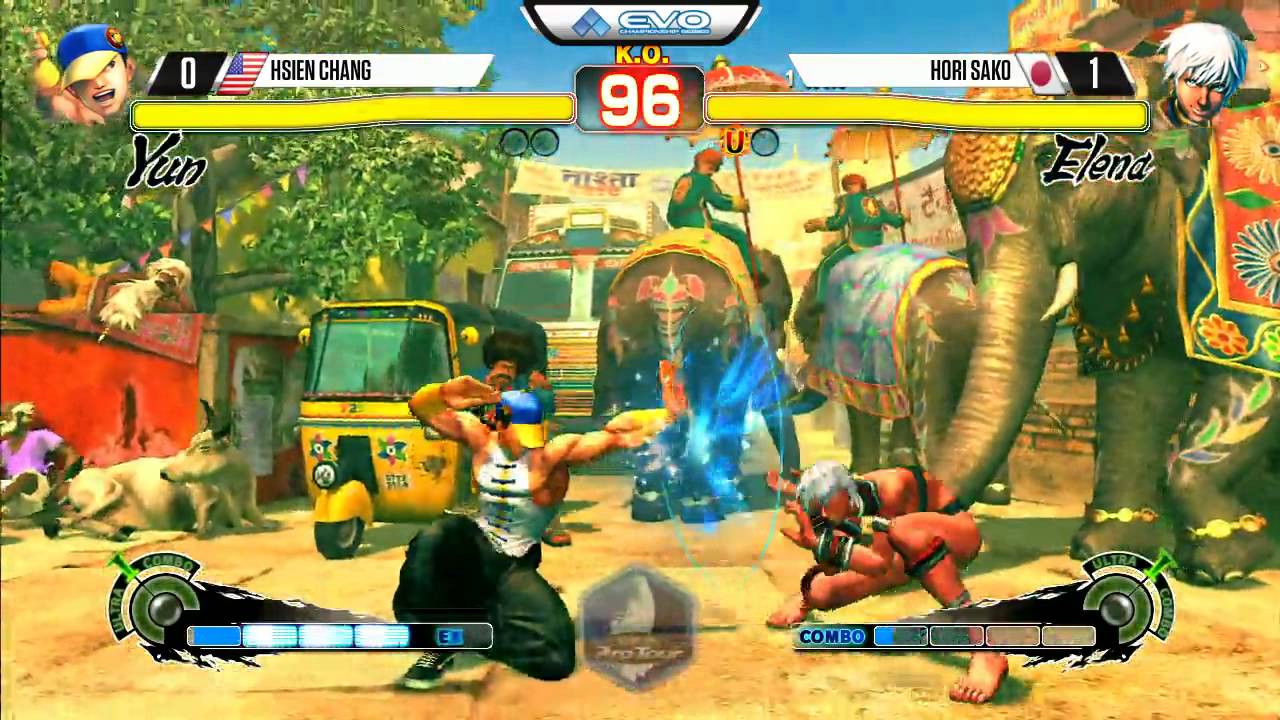 Hsien Chang (Yun) vs Sako (Elena) - EVO 2015 USF4 - 720p/60fps