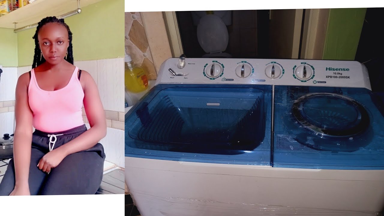 GUYS I GOT A WASHING MACHINE...BLESSINGS GUYS// hisense twin tub unboxing