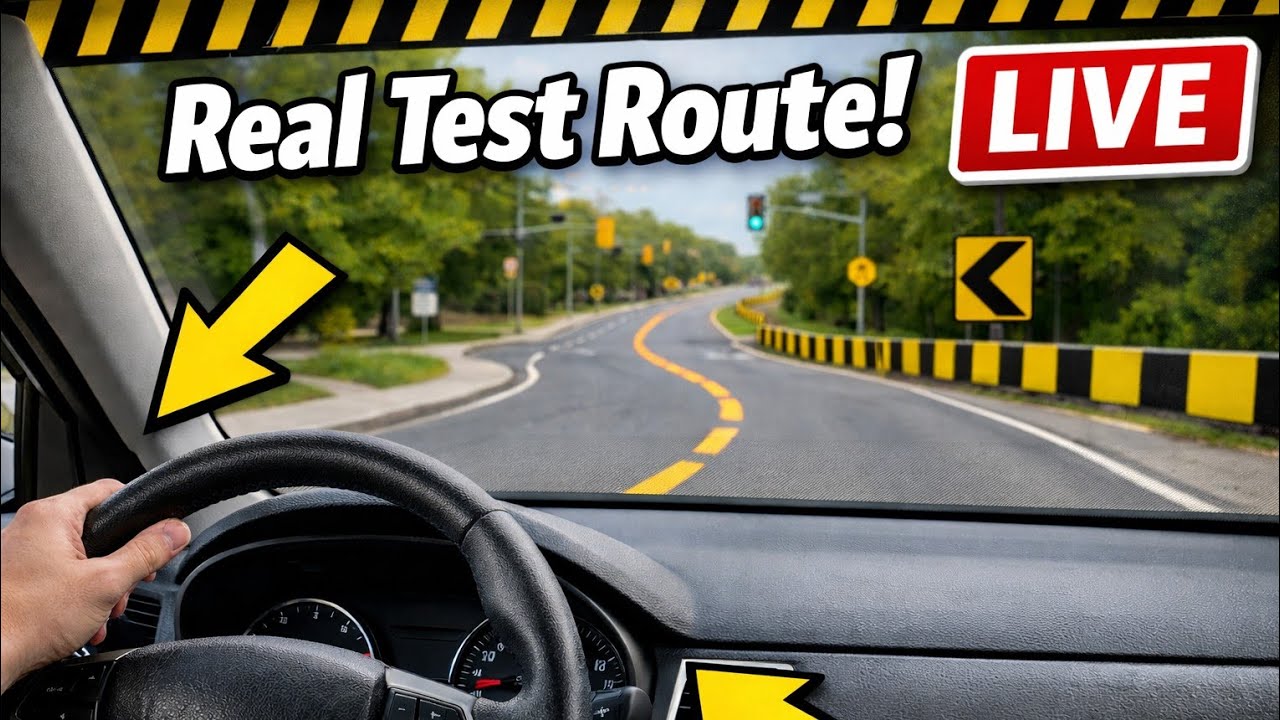 LIVE Driving Lesson | Real Driving Test Route Practice