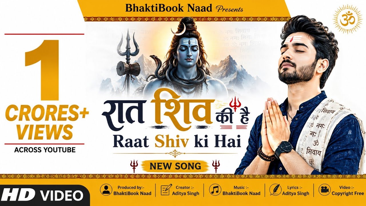 ये रात शिव की है 🔱 | Mahashivratri Special Shiv Bhajan 2026 | BhaktiBook Naad | Copyright Free