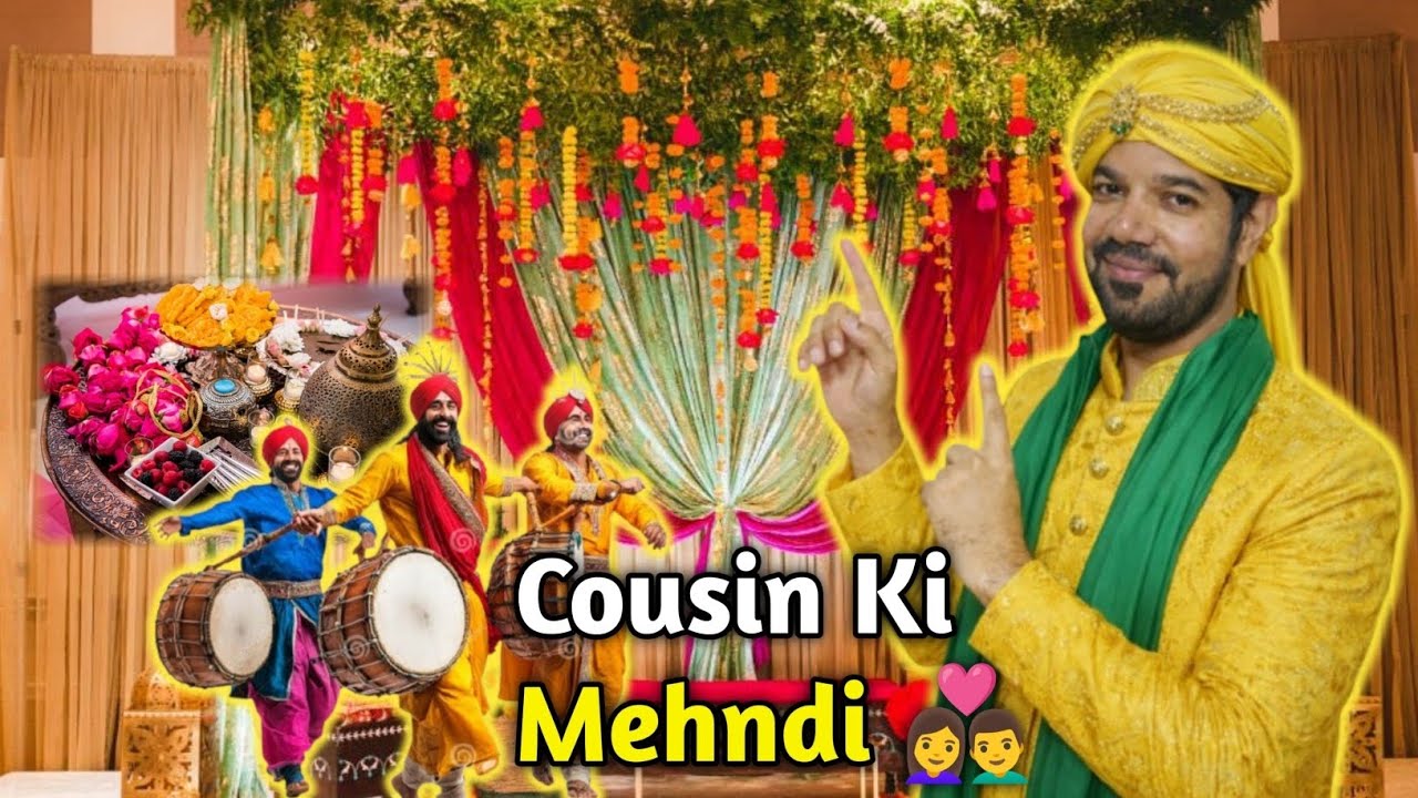 Mere Cousin Ki Mehndi 👩‍❤️‍👨 | No Dhol Bus Mehfil Mustafa saw ❤️ | Story By Saqib