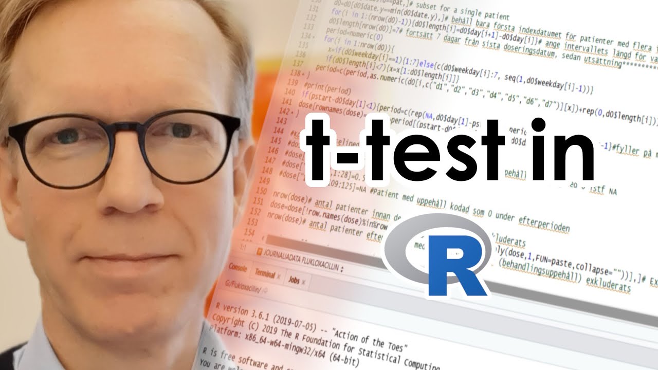t-test in R
