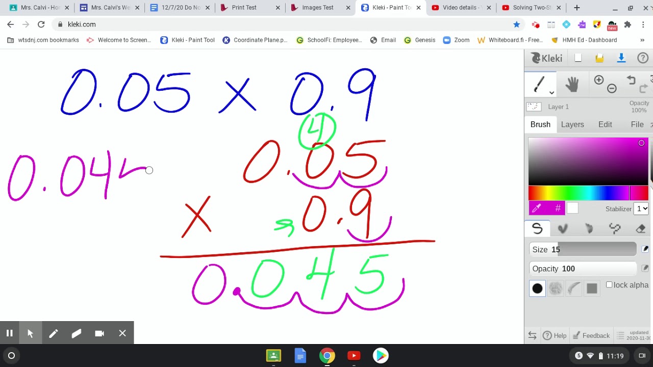 Multiplying Decimals