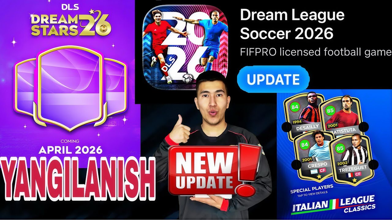 DLS NEW UPDATE✅ YANGILANISHDAN SÓNG SUPER ÓZGARISHLAR✅ YANGI PLAYERLAR🇮🇹 PUSHTI KARTALI FUTBOLCHILAR