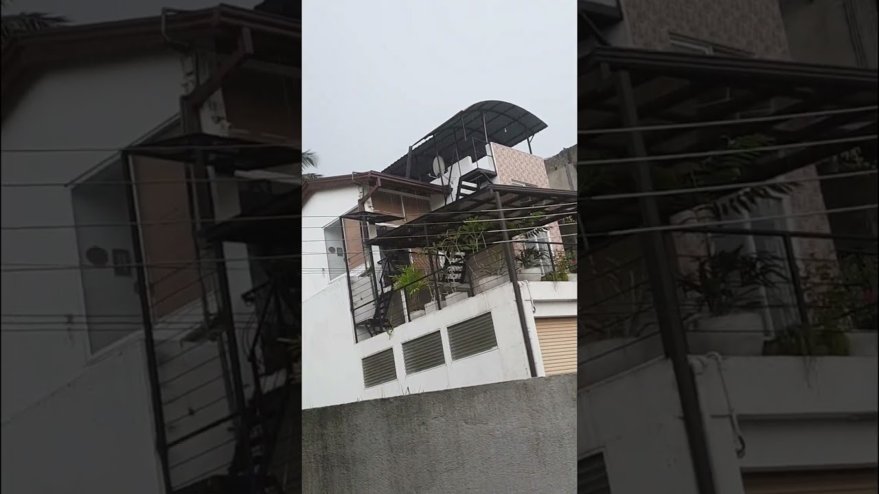 A light rain on a Sunday morning in Malabe, Sri Lanka. 