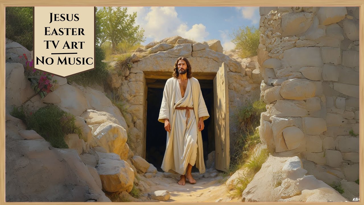Jesus Easter 4K Framed Art for TV Screensaver | Painting TV Wallpaper | Christian Art