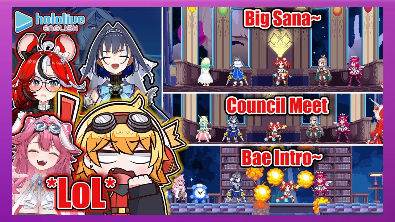 Hololive en Reaction to Bae’s Intro and Council Meeting in Chrono Gear【hololive en/eng sub】