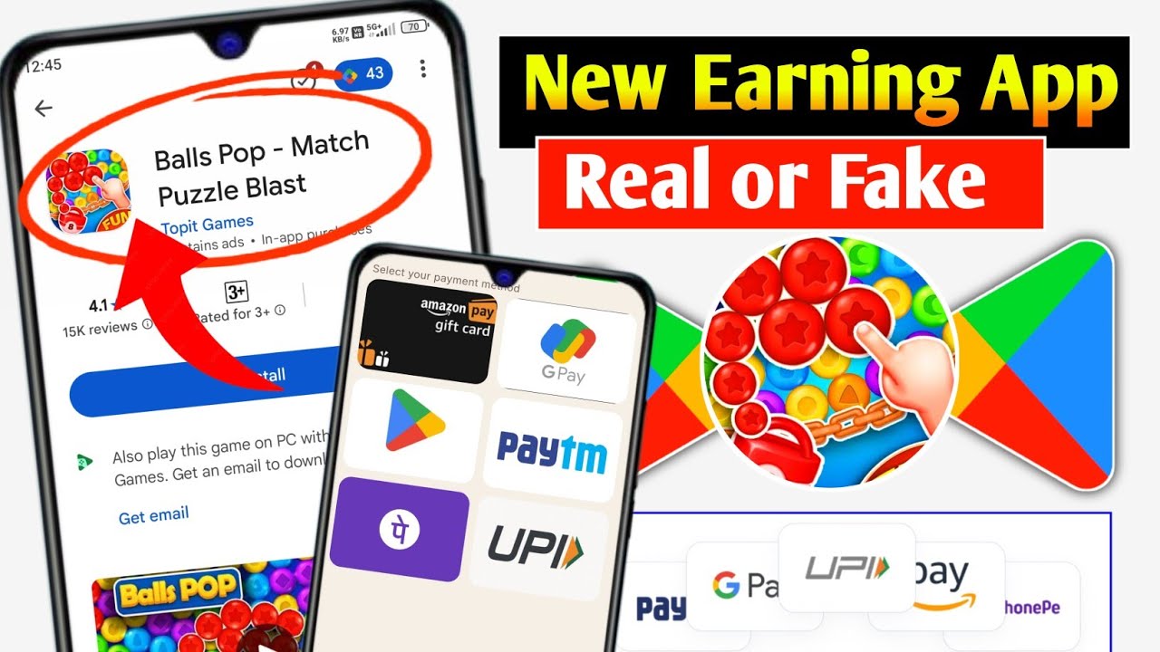 Balls Pop App Withdrawal Proof | Balls Pop App Real Or Fake | New App