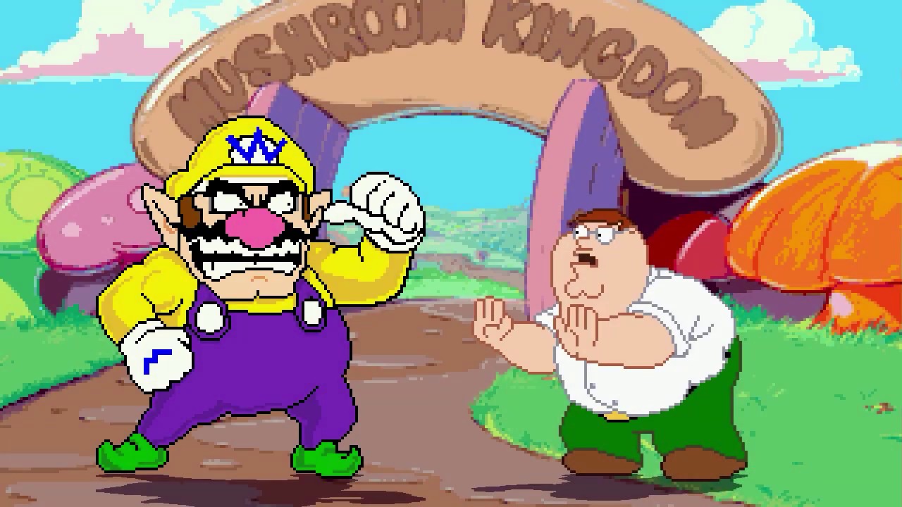 AN Mugen Request #1621: Wario VS Peter Griffin & Homer Simpson