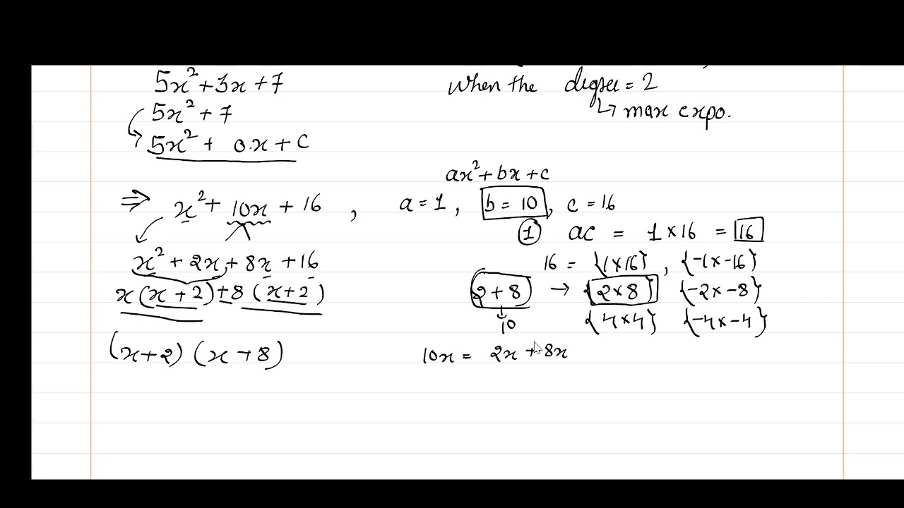Mastering Quadratic Equations: A Step-by-Step Guide | Factorization Method | Class 8-10 Math.