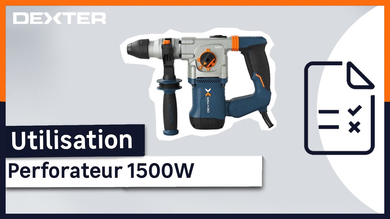 🛠️ D&eacute;couvrez comment utiliser le marteau perforateur burineur 1500W Dexter !