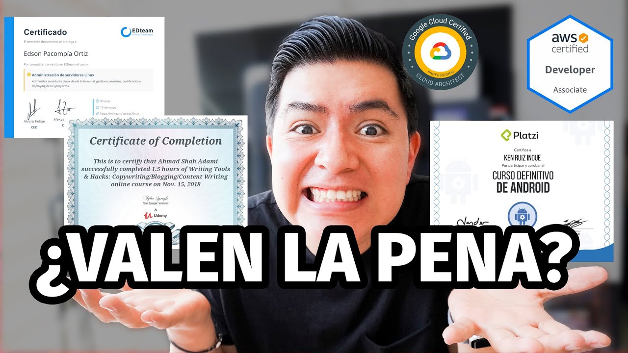 ¿QUÉ TANTO VALEN TUS CERTIFICADOS?