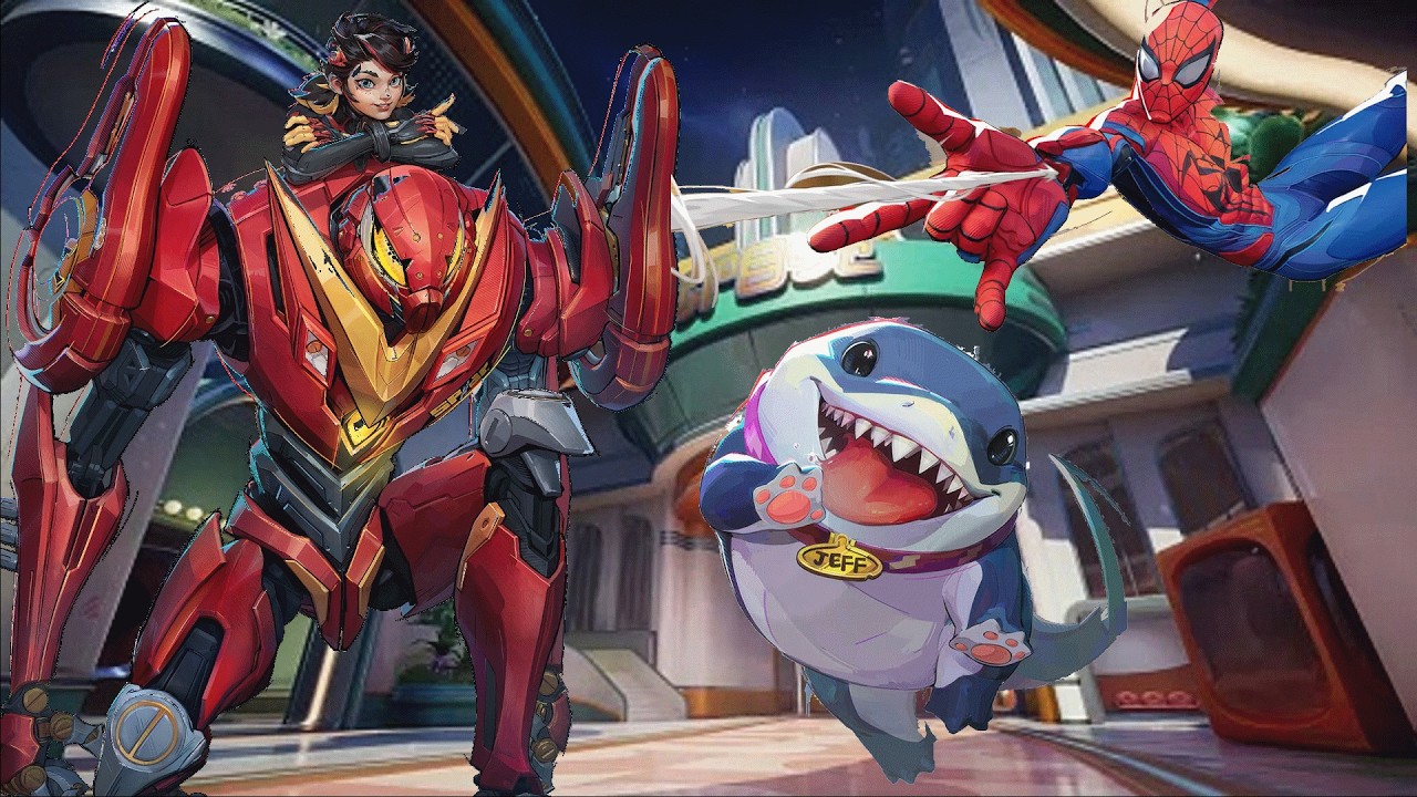 Marvel Rivals; Peni, Jeff, And Spoderman