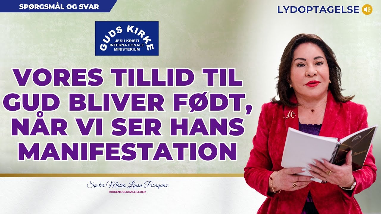 Vores tillid til Gud bliver født, når vi ser hans manifestation - Søster Maria Luisa Piraquive#IDMJI
