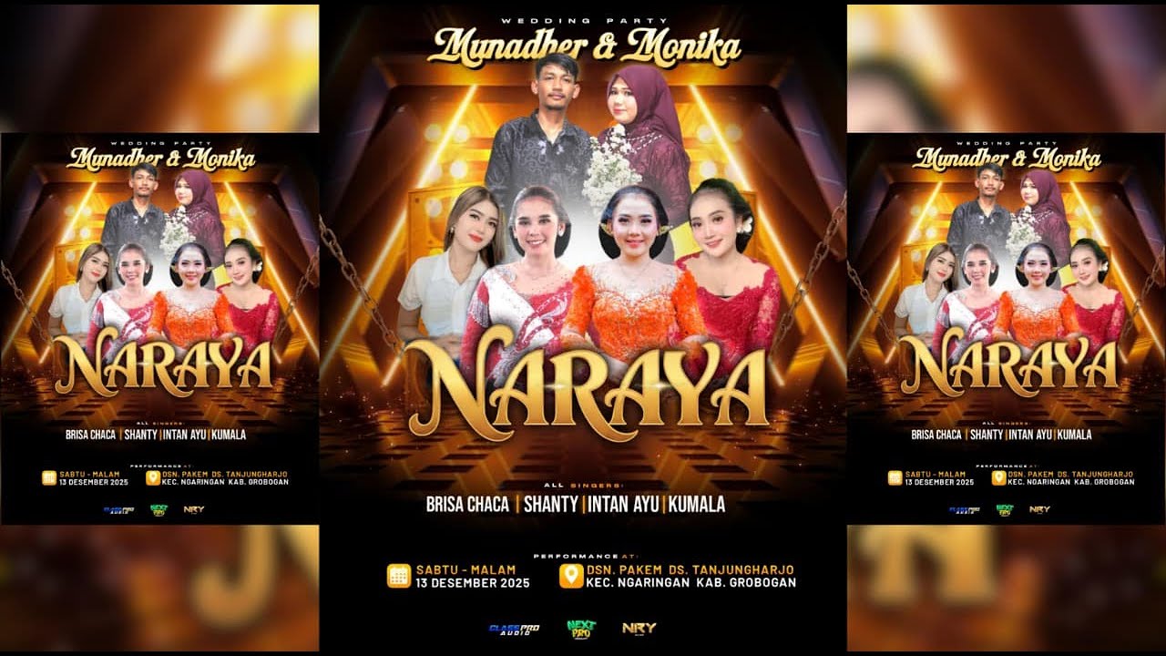 ::: LIVE STREMING NARAYA CAMPURSARI | WEDDING MUHADHER & MONIKA IN PAKEM - NGARINGAN :::
