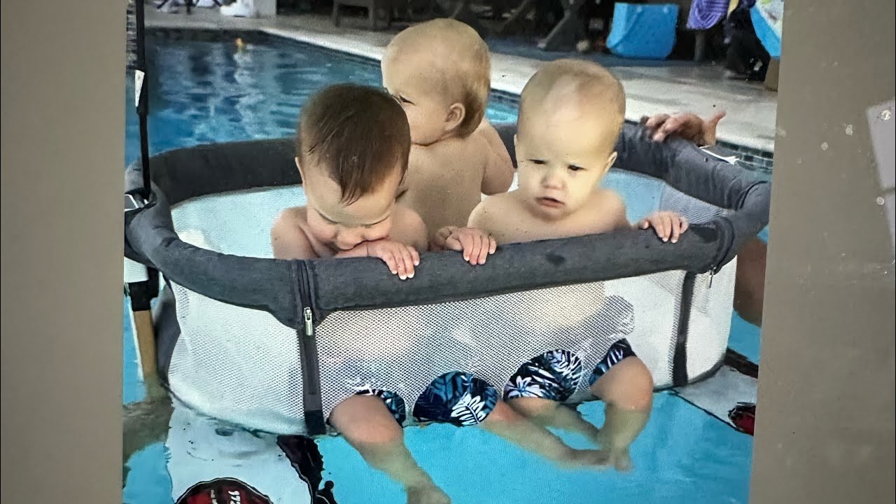 How to take Triplets to the Pool! 🤣 New invention!
