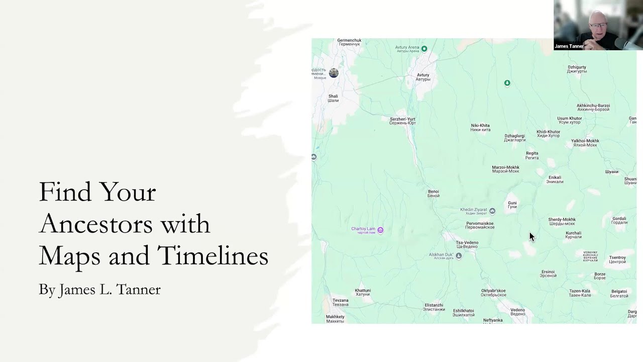 Find your ancestors with maps and timelines &ndash; James Tanner (9 April 2025)