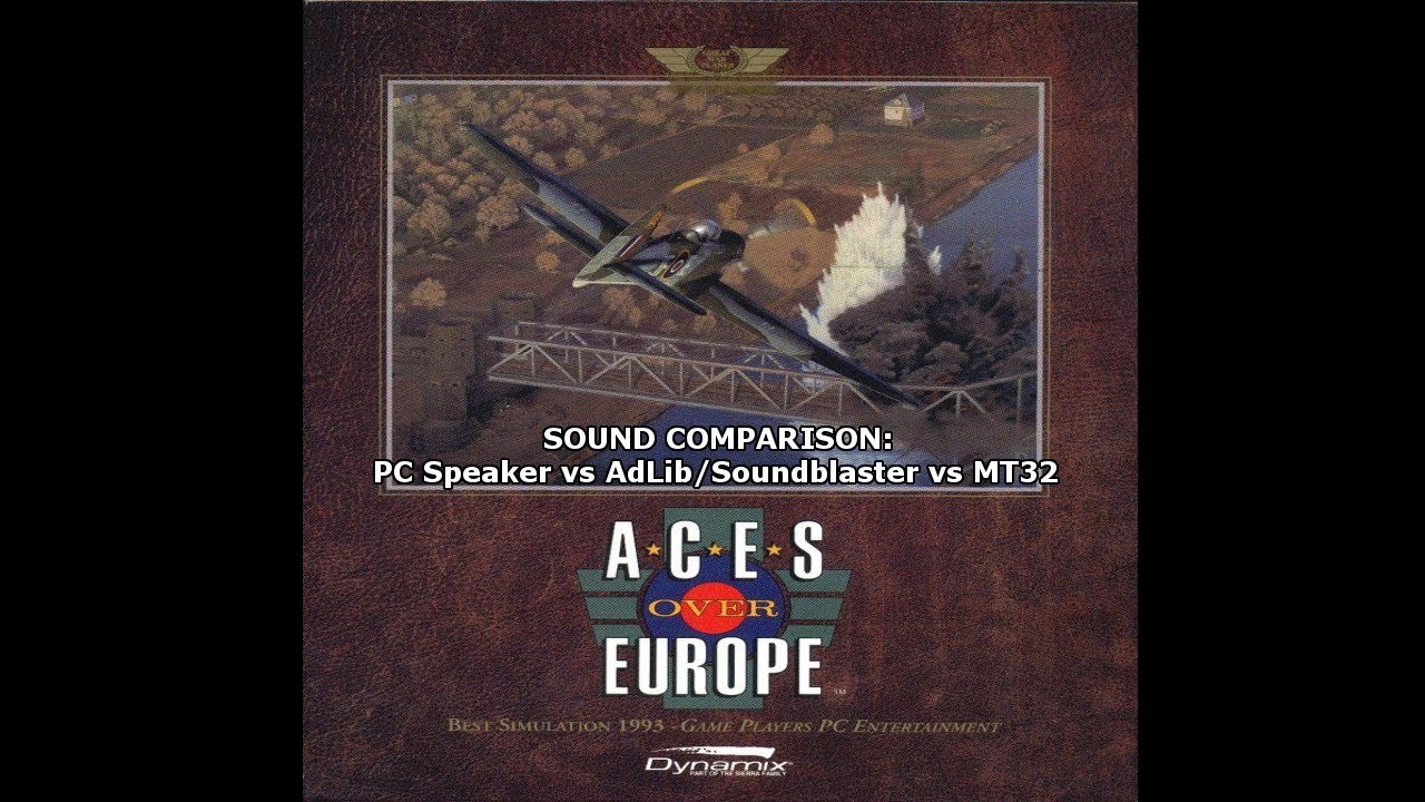 Aces over Europe - Sound comparison: PC speaker vs AdLib/Soundblater vs MT32