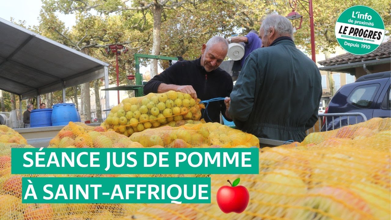 Aveyron. Séance jus de pomme au jardin public de Saint-Affrique ! 🍎🍏