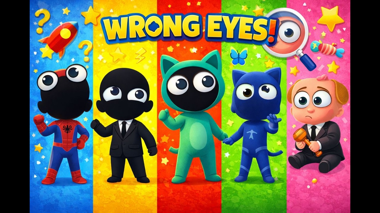 Wrong eyes👀 NEW EPISODES/ Sheriff Labrador x Rocky & BabyBoss Puzzle Wrong HeadsEYE PUZZLE WORLD