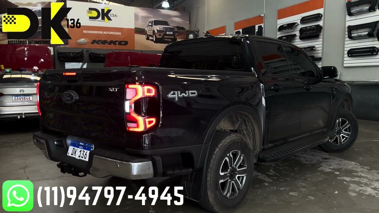 Lanterna Full Led Nova Ranger XLT XLS 2023 2024 2025 - Lanterna Modelo Raptor Ranger Nova - DK136