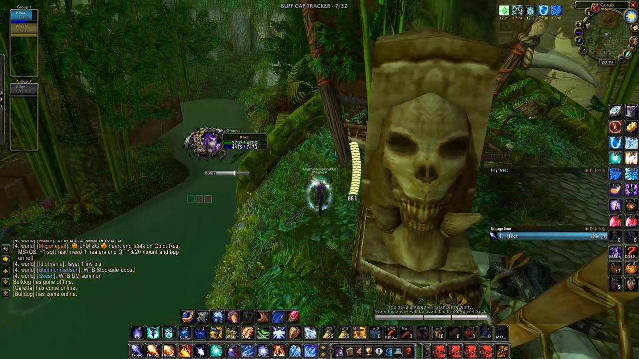 ZG 11Pack(Crocs+Tigers) + Jindo Trash no consumes - Mage WoW Classic
