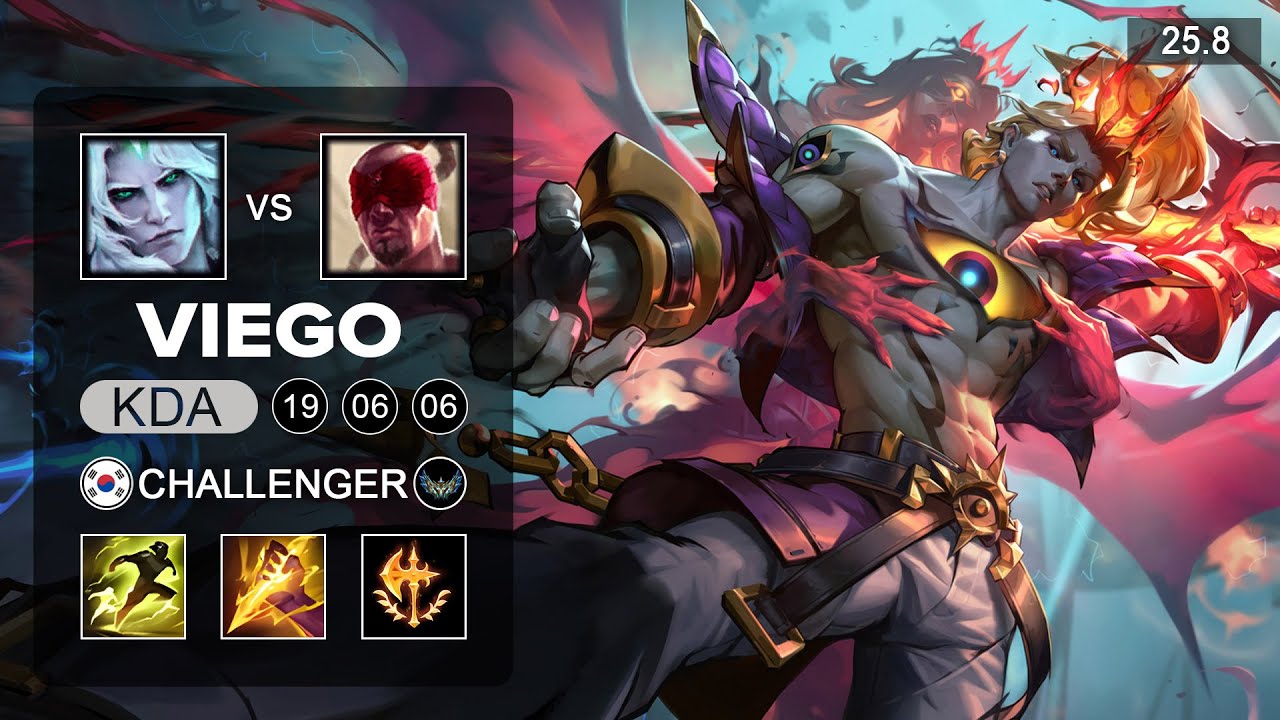 Viego vs Lee Sin Jungle - KR Challenger - Patch 25.8 Season 15