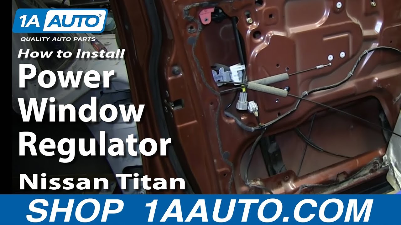 How to Replace Window Regulator 04-15 Nissan Titan