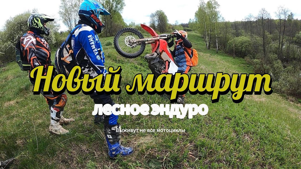 Разведка нового маршрута на мотоциклах в лесу | Доедут не все