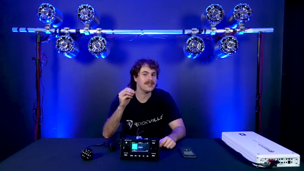 All About Your RGHR51 5 Zone Single Din Marine and Boat Receiver with Bluetooth/Radio/Wired Remote