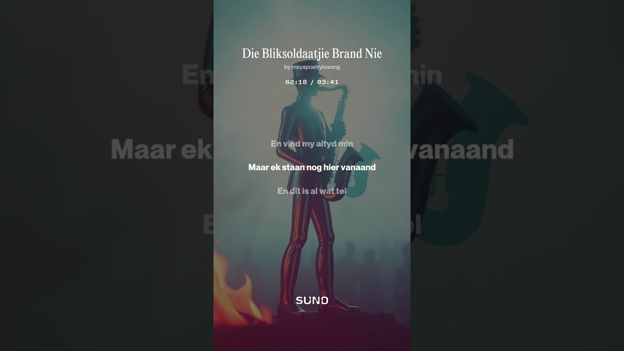 Die Bliksoldaatjie Brand Nie - Maya Poetry to song: Live, love, laugh, music....a way of life