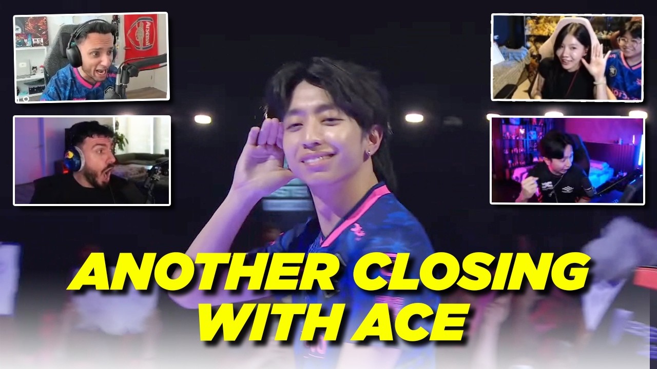 STREAMERS REACTION TO PRX FORSAKEN CLOSING ACE