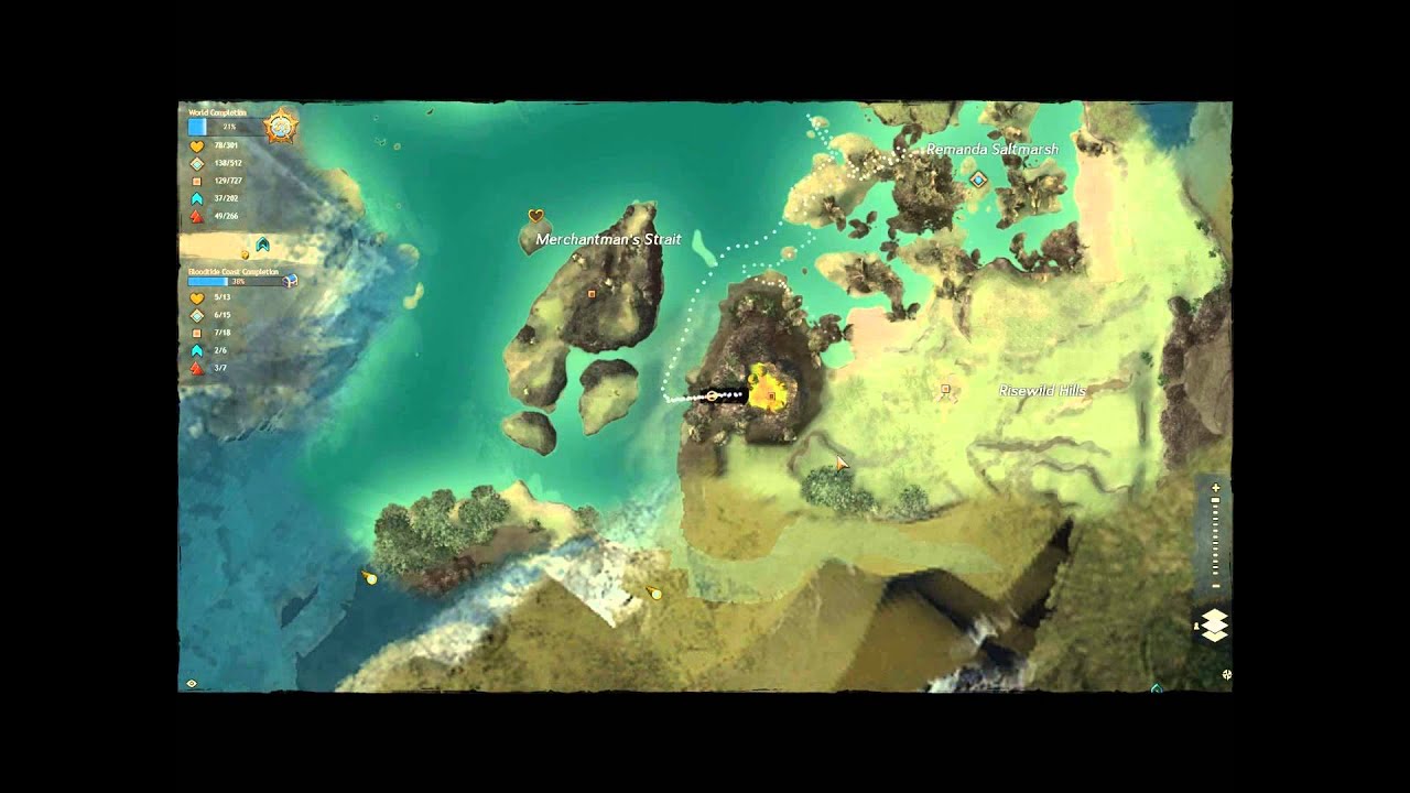 Guild Wars 2 : Lorantl Grounds POI at Bloodtide Coast
