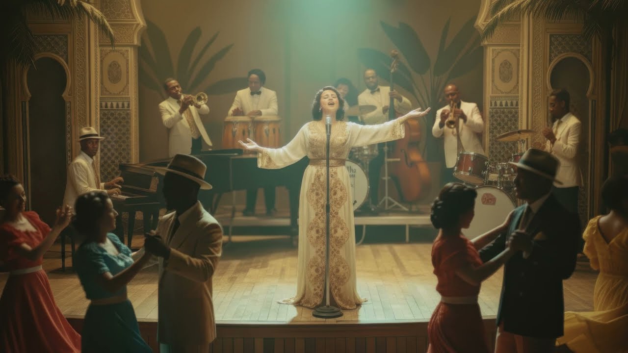 Hajja Al Hamdaouia - Hazou bina la&acirc;lam &ndash; (Afro-Cuban Latin Swing big-band AI Revival) &nbsp;| Neghma Dose