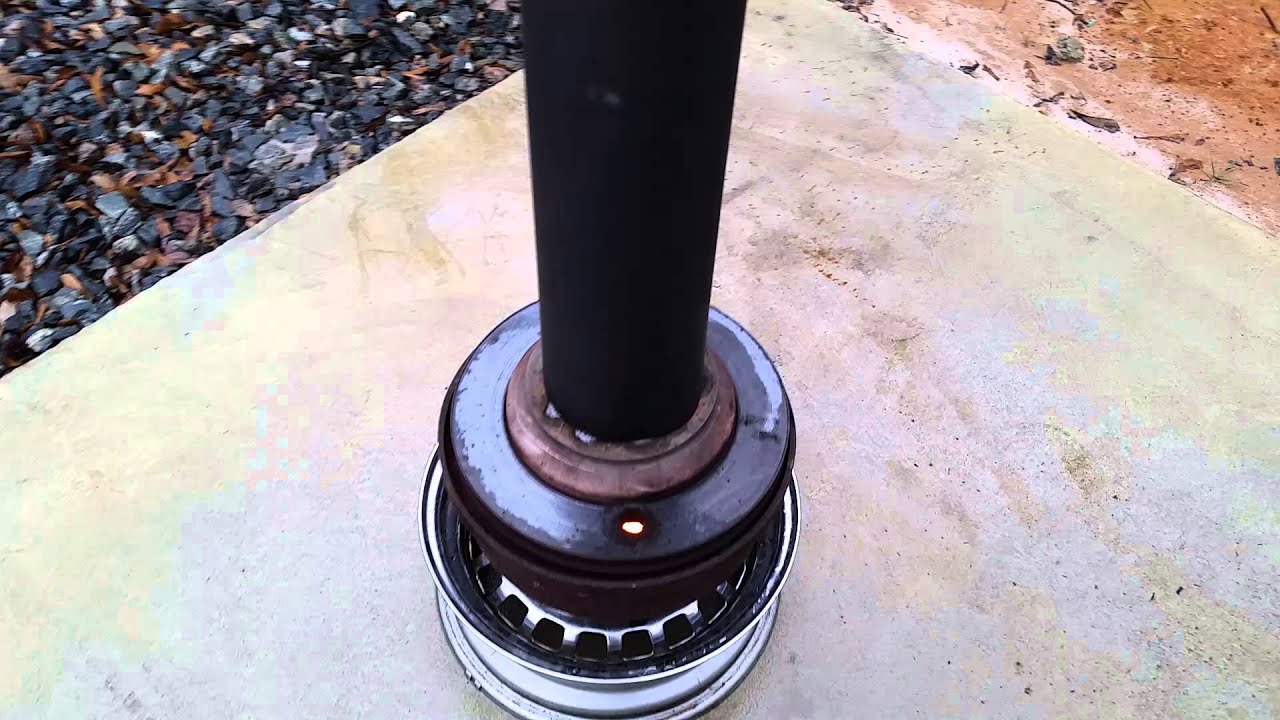 Testing waste oil burner 1