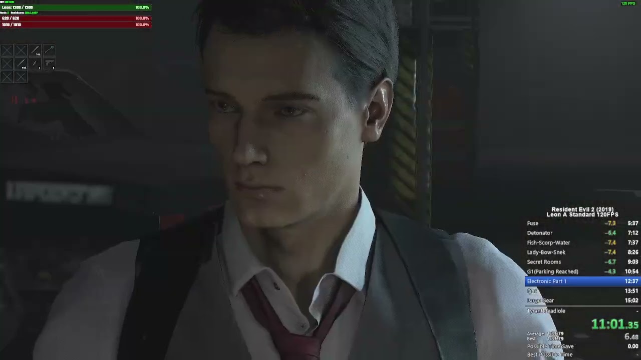 Resident Evil 2 (2019) - Leon Standard New Game Speedrun - 55:17 IGT