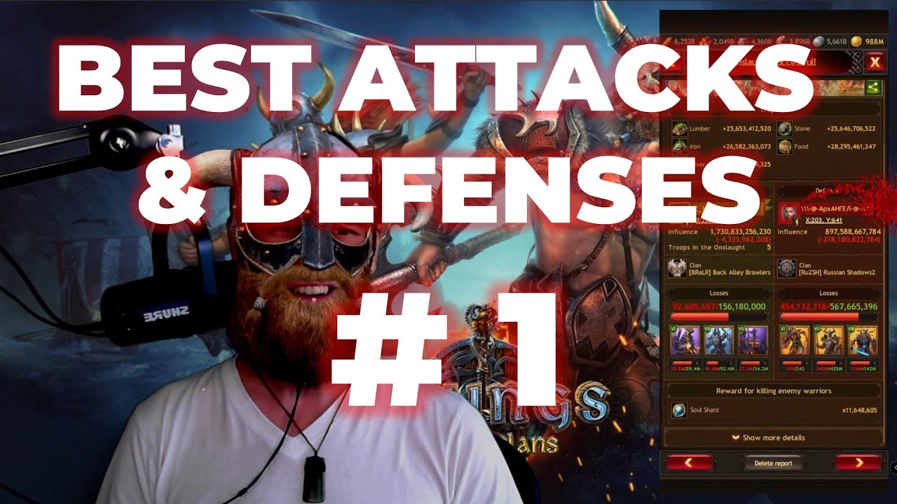 Vikings War of Clans - Best Attacks and Defenses #1
