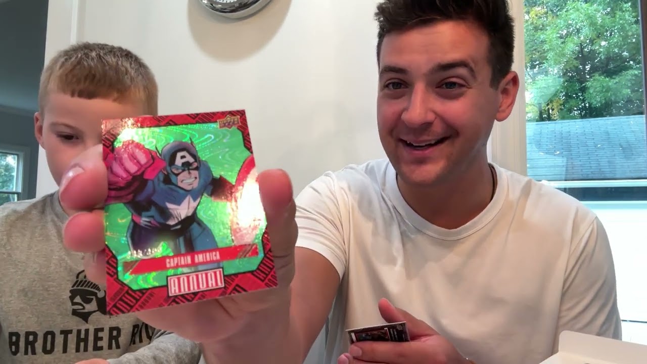Father and son box break: 2023-24 Marvel Annual trading cards