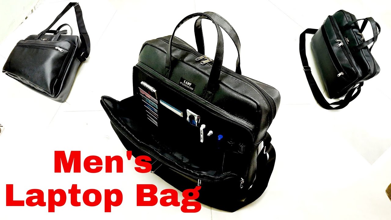 DIY: Men's Office n Laptop Bag With Many Pockets Tutorial By Anamika Mishra.....