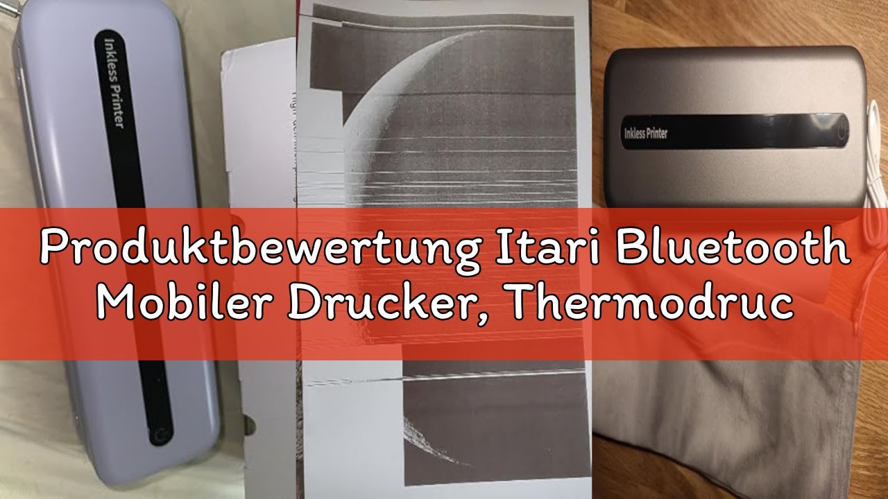 Produktbewertung Itari Bluetooth Mobiler Drucker, Thermodrucker A4 Inkless Portable Printer- Neues U