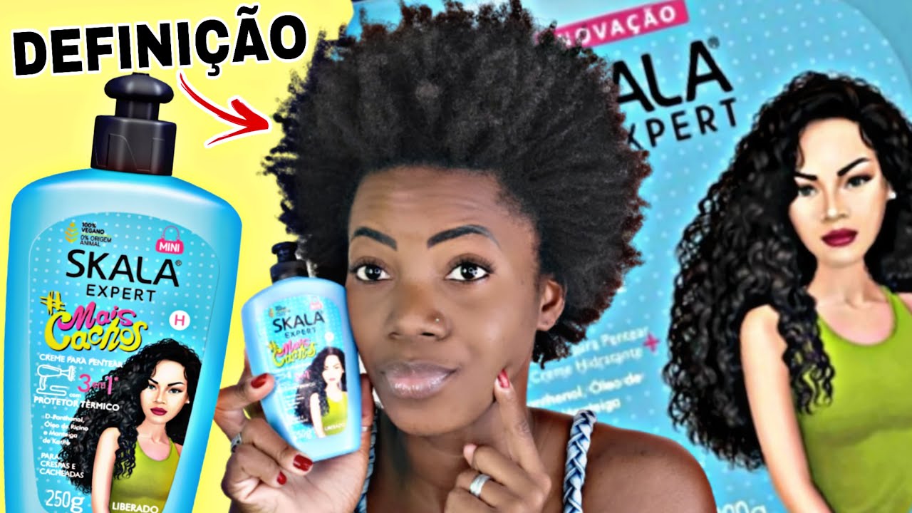 COMO DEFINIR CABELO CRESPO COM SKALA MAIS CACHOS