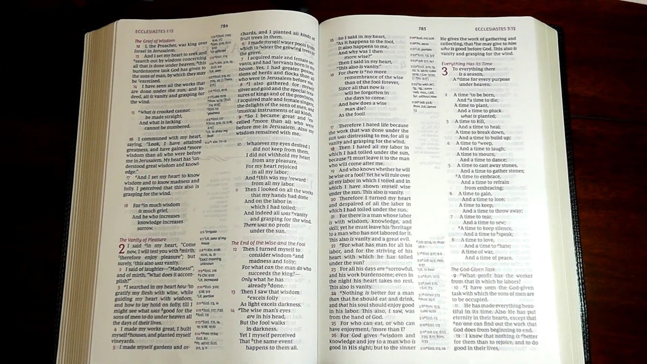 Review of NKJV Classic Verse-By-Verse Center-Column Reference Bible, Leathersoft (Comfort Print)
