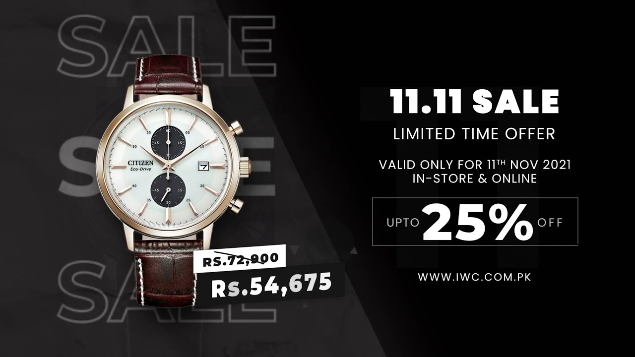 11.11 Biggest One-Day Sale | Citizen Watches