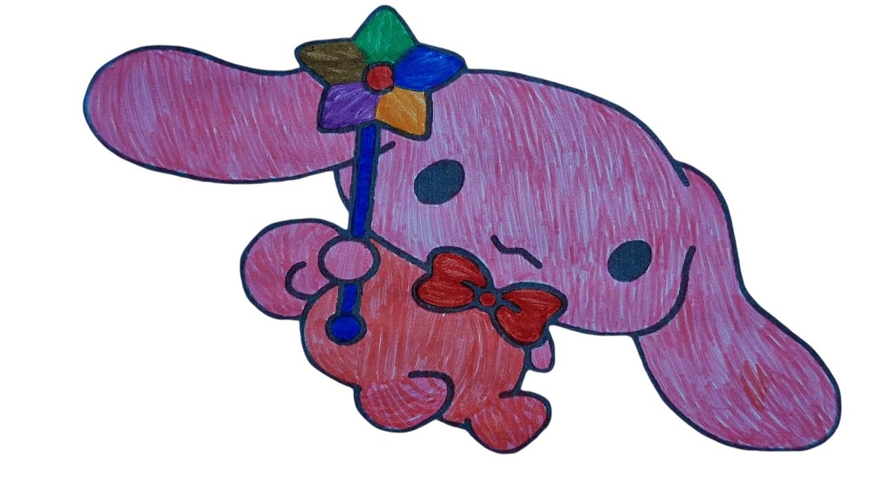 🌈✨ Cute Cinnamoroll Drawing for Kids | RainbowPictures 🎀🐶