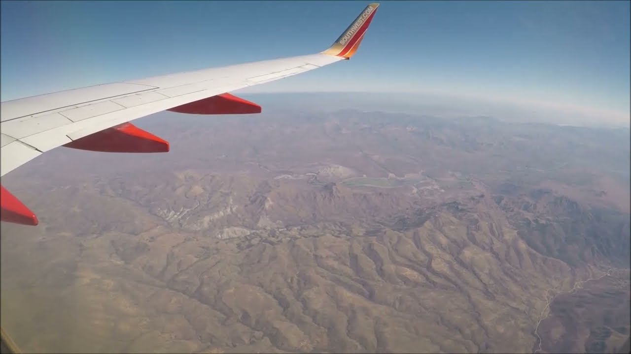 Southwest Airlines - Full Flight POV: Phoenix, AZ (PHX) to Salt Lake City, UT (SLC)