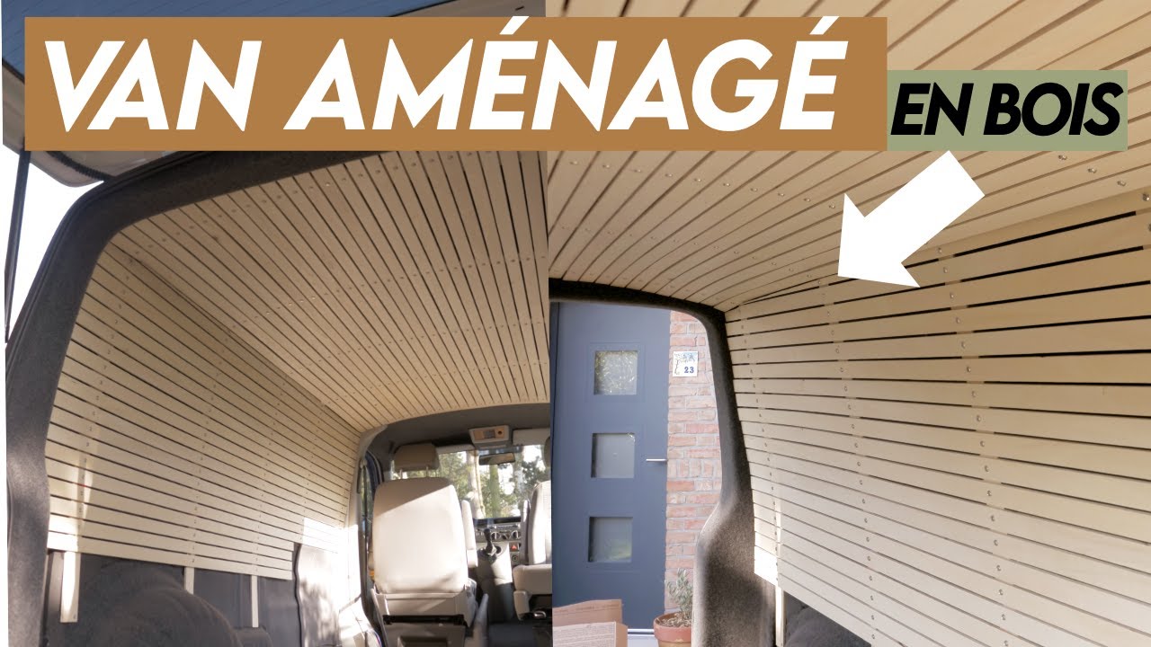 18. LATTES de BOIS dans le van : un intérieur UNIQUE -  Fourgon Aménagé VW Transporter T5 T6 DIY 🚐🛠️