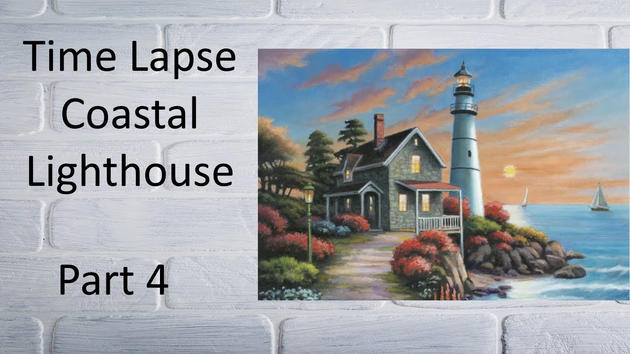 Part 4 of 4 Coastal Lighthouse diamond painting time lapse